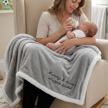 Personalised Maternity Mummy And Me Neutral Blanket, 7 of 12