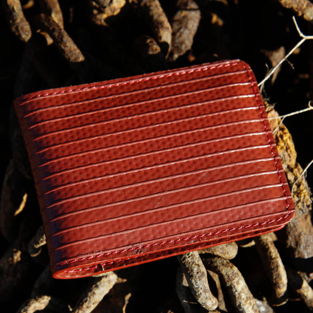 Reclaimed Fire Hose Double Card Holder, 1 of 5