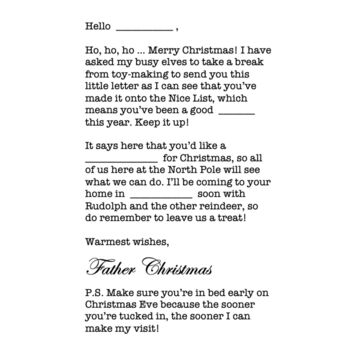 Personalised Mini Christmas Letter From Santa Claus, 2 of 4