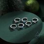 Sterling Silver Delicate Opal Huggie Hoop Earrings, thumbnail 3 of 11