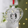 First Christmas As Mr And Mrs Penguin Bauble Keepsake, thumbnail 1 of 6