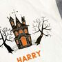 Personalised Haunted House Trick Or Treat Bag, thumbnail 2 of 2