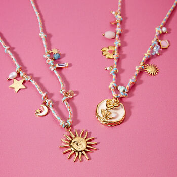 Sunset Club Multi Charm Necklace, 12 of 12