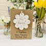 Personalised Teacher Thank You Wooden Flower Card, thumbnail 3 of 7