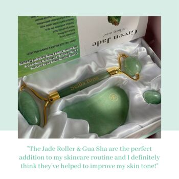 Jade Roller And Gua Sha Facial Beauty Gift Set, 2 of 9