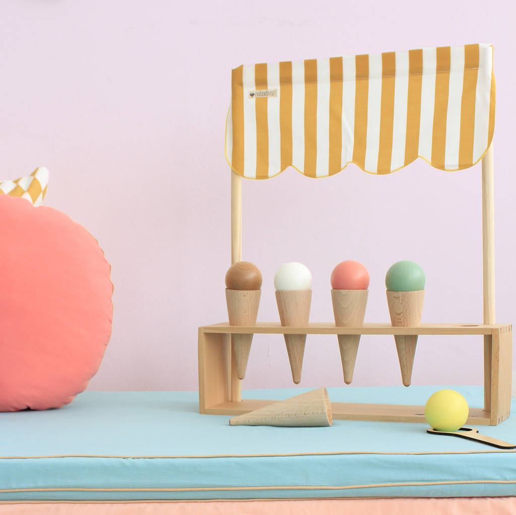 hand painted wooden ice cream corner by little ella james
