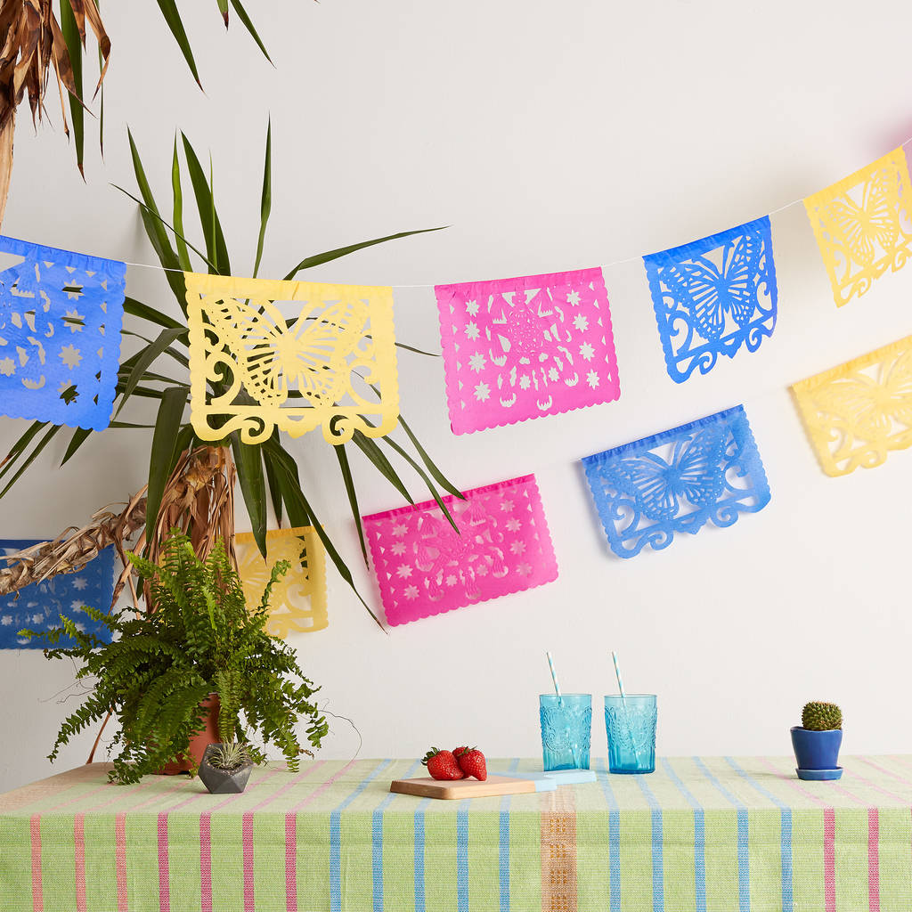 Fiesta Fun Mexican Paper Bunting By Chilpa | notonthehighstreet.com