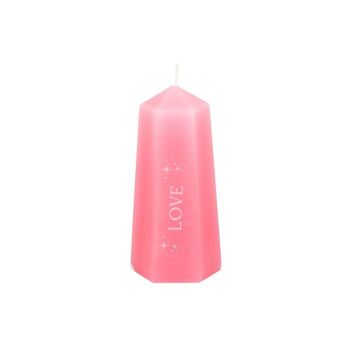 Love Crystal Candle With Rough Rose Quartz, 3 of 4
