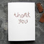 Thank You Kids Style Hand Foiled Card, thumbnail 3 of 3