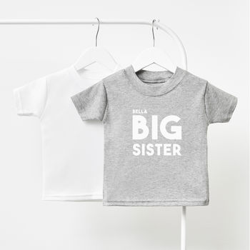 Personalised Big Sister Children's T Shirt, 2 of 2