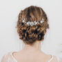 Small Crystal And Pearl Wedding Comb Lucia, thumbnail 6 of 7