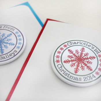 Personalised Snowflake Magnet Card, 5 of 5
