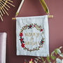 Merry And Bright Embroidered Banner, thumbnail 1 of 10