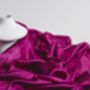 100% Mulberry Silk Scarf, Magenta, Fuchsia, thumbnail 6 of 6