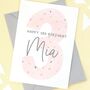 Girls 3rd Birthday Personalised Card, thumbnail 1 of 3