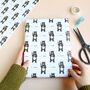 License To Party, Bond Bear Wrapping Paper, thumbnail 5 of 5