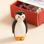 Tiny Matchbox Ceramic Penguin Token, thumbnail 2 of 3