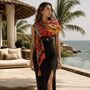 Vibrant Jungle Leopard Sarong Scarf, thumbnail 2 of 6