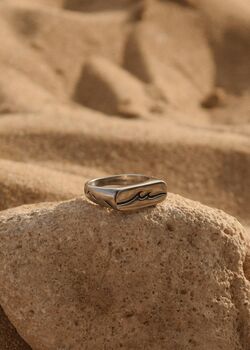 Wave Summer Ring Unisex Gift, 2 of 9