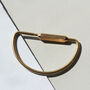 Engraved Charm D Shaped Solid Brass Key Holder, thumbnail 5 of 9