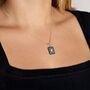 Matching Earrings And Necklace Stripey Rectangle Set, thumbnail 8 of 12