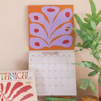 2026 Compact Wall Calendar | Modern Botanical, 3 of 7