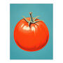 Simple Tomato Orange Red Blue Kitchen Wall Art Print, thumbnail 6 of 6