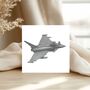 Eurofighter Typhoon – Hand Drawn Military Aviation Greeting Card Illustration, thumbnail 5 of 5