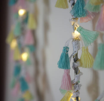 Personalised Rainbow Fairy Light Hanging Decoration, 5 of 8