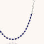 Gem Shine Lapis Necklace With Paperclip Chain, thumbnail 2 of 7