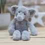 Nelly The Long Leg Light Grey Elephant Soft Toy, thumbnail 2 of 3