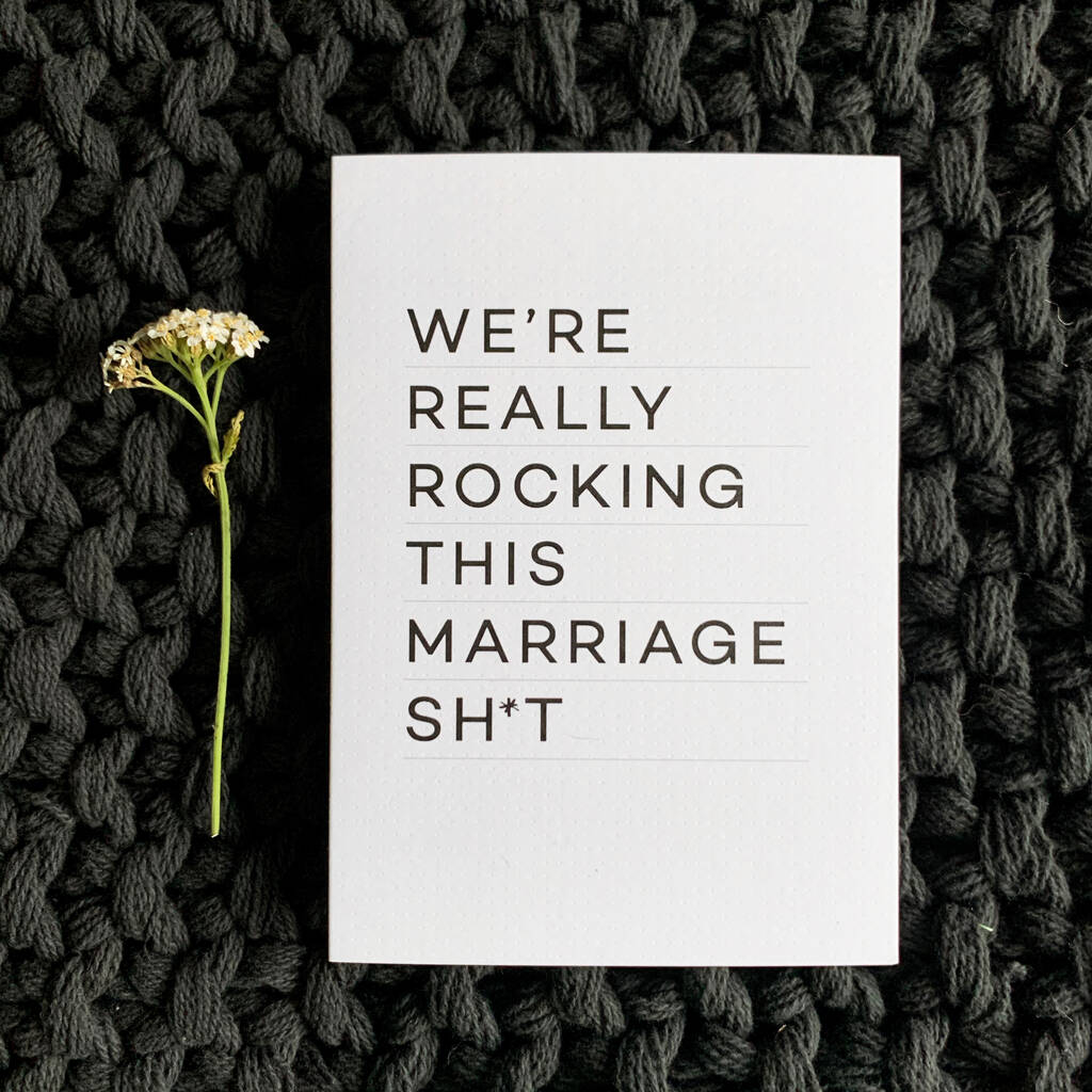 Wedding Anniversary Card Rocking This Marriage, 1 of 7