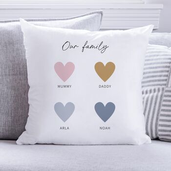 Our Famiy Personalised Cushion, 2 of 5