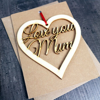 Love You Mum Keepsake And Mothers Day Card, 7 of 12