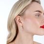 Designer Angel Wing Studs In 18ct Gold Vermeil, thumbnail 5 of 5
