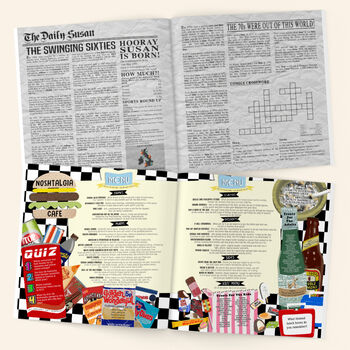 Personalised 70th Birthday Book 'Memory Lane', 8 of 12