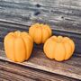 Set Of Three Pumpkin Candles, thumbnail 4 of 4