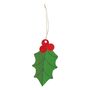 Set Of Eight Christmas Holly Gift Tags, thumbnail 3 of 4