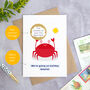 Personalised Crab Themed Holiday Reveal Scratch Card, thumbnail 3 of 9