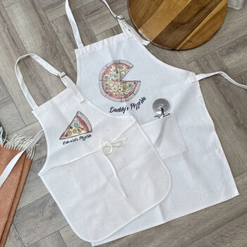 Daddy And Me Pizza Aprons, 2 of 5