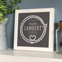 Personalised Tied The Knot Wedding Framed Print, thumbnail 3 of 6