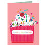 Mini Happy Birthday Cupcake Card, thumbnail 2 of 5