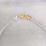 Sterling Silver Three Heart Beaded Stretch Bracelet, thumbnail 6 of 7
