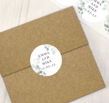 Personalised Botanical Wedding Sticker Set, 3 of 4