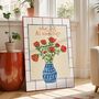 Personalised Kitchen Typography Floral Print With Custom Message, thumbnail 4 of 7