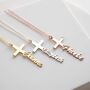 Cross Name Necklace, thumbnail 2 of 11