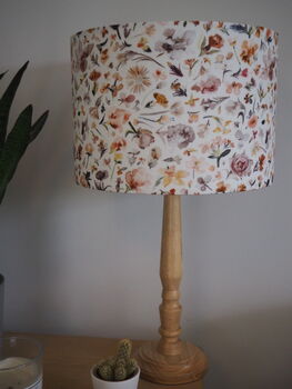 Peach Floral Lampshade, 3 of 6