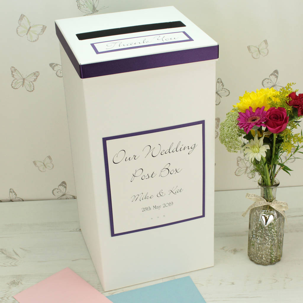 Personalised Classic Wedding Post Box By Dreams To Reality Design Ltd 