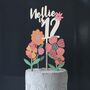 Personalised Cake Topper, Flowers, thumbnail 6 of 8