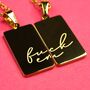 Fuck Em 18k Gold Plated Friendship Necklace, thumbnail 2 of 11
